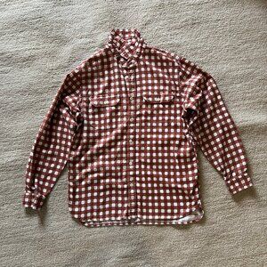 Levis Relaxed Classic Worker Plaid Button Up Men's Medium L/S